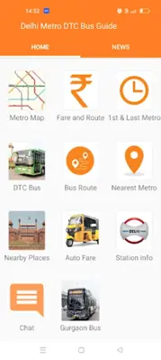 Delhi Metro DTC Bus Guide android App screenshot 8